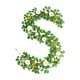 thumbnail image 2 of Fiudx Decoraciones navideñas para interiores Simulación de hojas de rosa de ratán, decoración para fiestas de bodas y Navidad, peonías de rosa, flores de seda, plantas verdes, decoración de interiore, 2 of 6