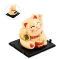 thumbnail image 6 of Small Solar Waving Cat, Japanese Maneki Neko, Cute White Beckoning Cat Welcoming Cat, Feng Shui Lucky Cats as Good Luck Decor for Home, Office, Car, Stores, Restaurants, 6 of 9