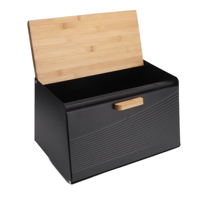 Caja de pan de hierro, caja de pan de hierro Caja de pan de hierro trapezoidal Soporte Caja de pan Gran capacidad Características de vanguardia