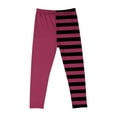 thumbnail image 4 of OGLCCG Girls Halloween Striped Leggings Stretch High Waisted Full Length Legging Tights for Toddler Fashion Soft Workout Yoga Pants 3-8 Years, 4 of 5