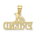 thumbnail image 4 of FB Jewels 10K Yellow Gold #1 Friend Pendant, 4 of 4