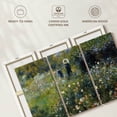 thumbnail image 6 of Elephant Stock Woman With A Parasol In A Garden Wall Art - Horizontal Multi Panel Canvas - Living Room Wall Decor - Nature Multi Panel - Blue And Beige Decor By Pierre Auguste Renoir - 45" x 28", 6 of 8