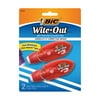 BIC Wite-Out Brand Mini Twist Correction Tape, White, 2 Count