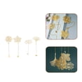 thumbnail image 3 of GOOHOCHY 4pcs marquería decorativa Marcadores Hollow Hoja Marcadores Estudiantes Papelería (Golden), 3 of 8