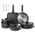 thumbnail image 1 of Juego de utensilios de cocina JEETEE para ollas y sartenes antiadherentes, 25 piezas con asa, 1 of 9