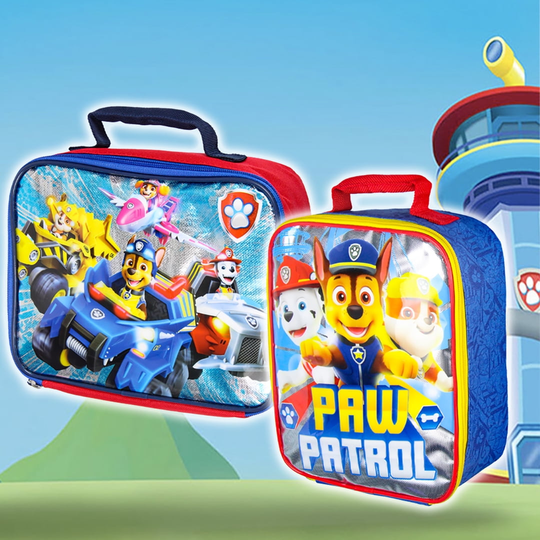 Paw Patrol Lunch Box Characters And Vehicles Lunch Bag Tote 10"