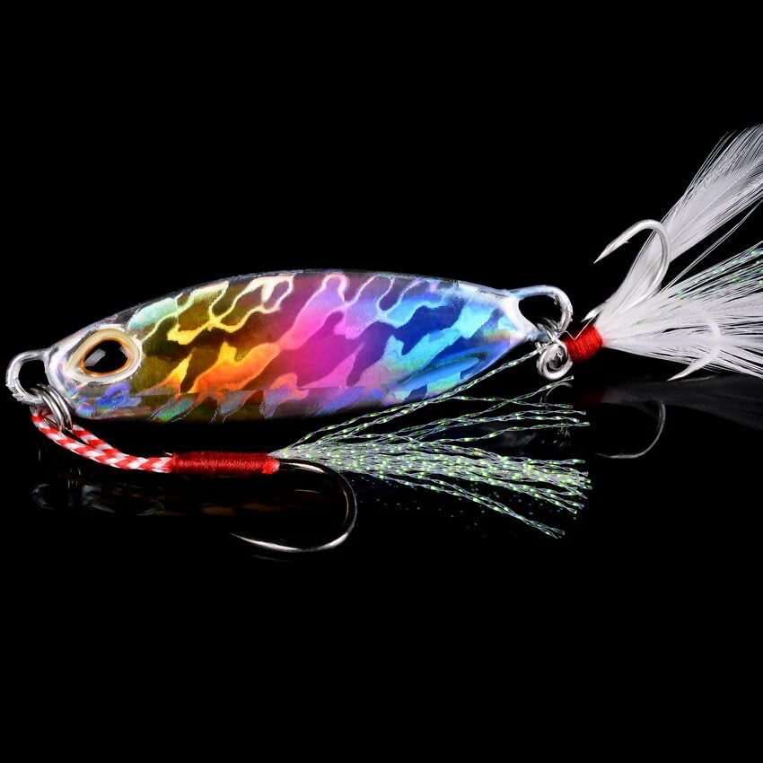 7 Pack Metal Cast Jig Spoon 10-40g Shore Casting Jigging Bass Lure Saltwater