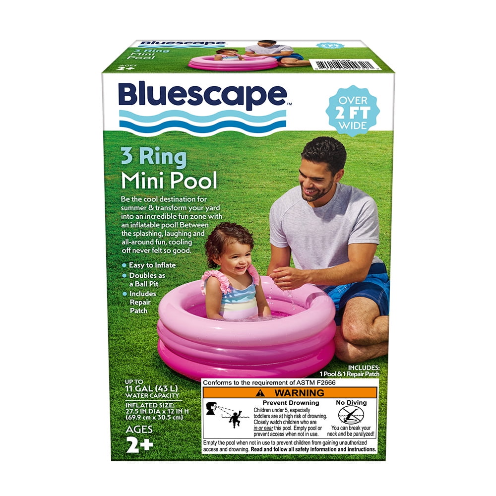 Bluescape Pink 3 Ring Mini Pool