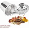 thumbnail image 3 of Bolas de Condimentos de Acero Inoxidable, Coladores de Condimentos Bolsa de Condimentos de Cocina Herramientas de Cocina para Condimentos de Cocina Especias(L), 3 of 4