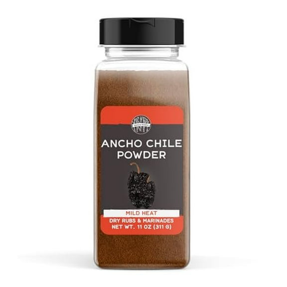 Birch & Meadow 11 oz of Ancho Chile Powder, Spicy & Flavorful, Dry Rubs & Marinades