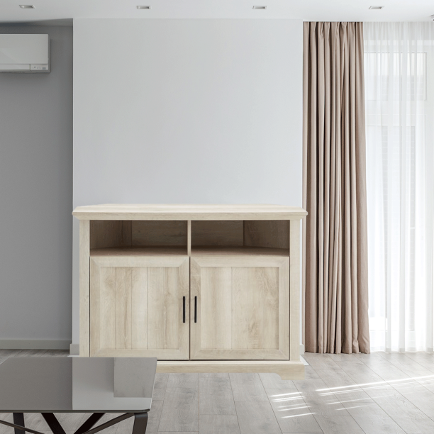 Corner TV Stand up to 48'', Entertainment Center Console Media Desk