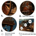 thumbnail image 3 of Designart "Fantasy Wagon In The Wild West Of The Usa" Old American Cart Floater Framed Canvas Art Print, 3 of 5