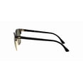 thumbnail image 2 of RAY-BAN RB3016 CLUBMASTER CLASSIC Square Shape Sunglasses Polished Black On Gold Frame | Polarized G-15 Green Lens 55mm, 2 of 6