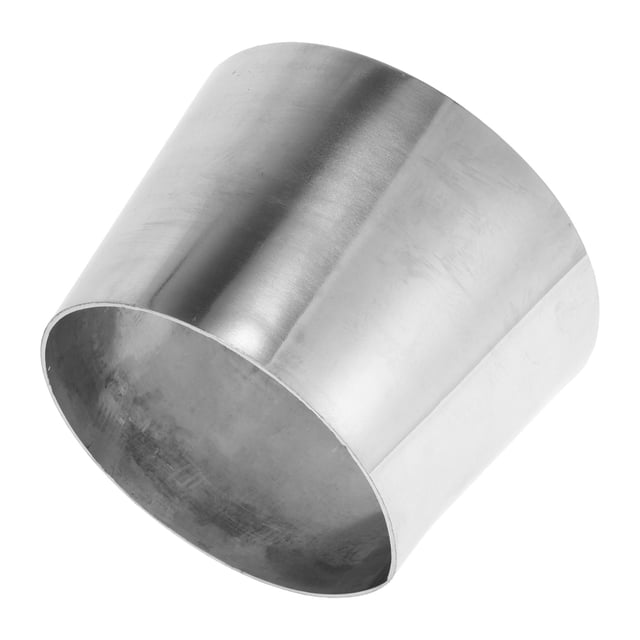 Reductor concéntrico de codo de escape mandrel para automóvil, adaptador de tubo de escape de 5" OD a 6" OD, acero inoxidable 304 tono plateado
