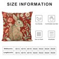 thumbnail image 5 of Qinduosi Pillow Cover, Rabbit I Modern Throw Pillow Case Modern Cushion Cover Square Pillowcase Decoration for Sofa Bed Chair Car Inch, 5 of 5