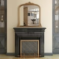 thumbnail image 2 of Head West Arch Antique Brass Ornate Decorative Accent Wall Mirror - 26" x 26", 2 of 9