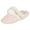 Pink, variant on Girls Plush Slip on House Slippers With Memory Foam