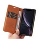 thumbnail image 5 of Funda para iPhone XR Estuche de Cuero PU Tipo Cartera con Ranuras para Tarjetas y Cierre Magnético, 5 of 5