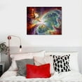 thumbnail image 4 of PIKWEEK Canvas Prints Wall Art Cosmic Cloud Stars Nebula Picture Wall Decor Home Decoration Stretched Gallery Canvas Wrap Giclee Print Ready to Hang, 4 of 4