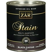 1 PK, Zar 1 Qt. Blk Caviar Oil-Based Multi-Surface Interior Stain