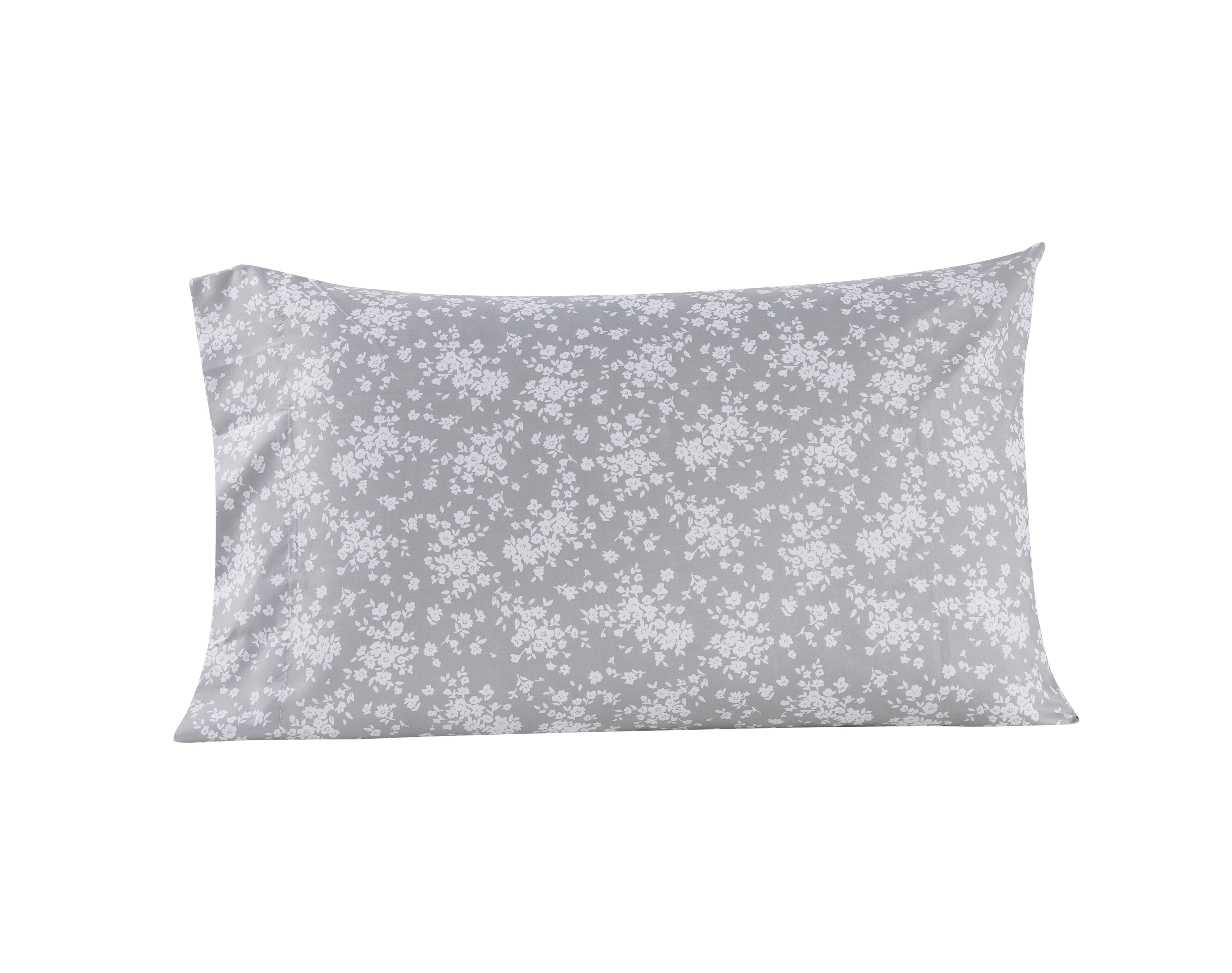 Mainstays Super Soft High Quality Brushed Microfiber Bed Sheet Set, Twin-XL, Gray Floral, 3 Piece