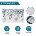 thumbnail image 6 of Blue Coastal Placemats Set of 6, Eucalyptus Leaves Summer Beach Starfish Washable Wipeable Table Mats for Dining Tables, Indoor Outdoor Kitchen Place Mats for Holiday Party Table Decor, 6 of 9