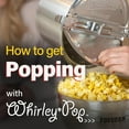 Original Whirley Pop Popcorn Maker 6 Quart Popcorn Popper, Aluminum