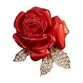 thumbnail image 1 of Women Brooch Sparkling Rhinestones Imitation Pearl Flower Shape Lapel Pin Suits Coats Bags Scarves Badge Versatile Accessory, 1 of 8
