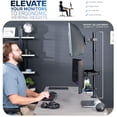 thumbnail image 2 of VIVO Triple Computer Monitor Desk Mount, 1 Ultrawide to 49", 2 Standard to 27", 2 of 8