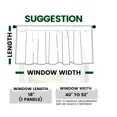 thumbnail image 3 of Gorgeous Home Linen Versatile Half Window Top Valance Tier Straight Curtain Light Blocking 54" wide X 18" long 1pc Taupe Tan, 3 of 5