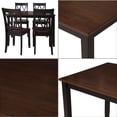 thumbnail image 3 of 5-Piece/Set Dining Table Home Kitchen Table and 4 Chairs Wood Seat Black, 3 of 7