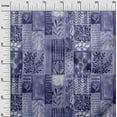 thumbnail image 3 of oneOone Polyester Spandex Purplish Blue Fabric Plants Watercolor Mix Leaf Sewing Fabric By The Yard Printed Diy Clothing Sewing Supplies 56 Inch Wide, 3 of 4