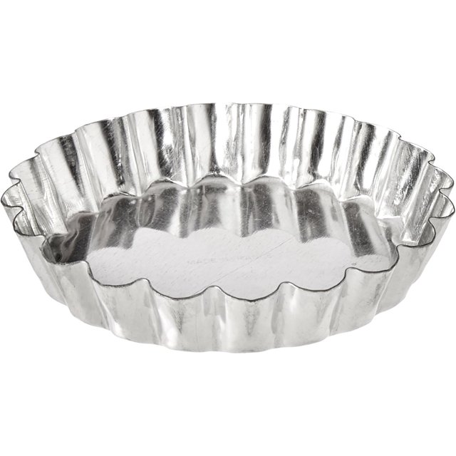 Molde para Tarta Gobel de Chapa Estriada con Fondo Fijo de 9,8 cm