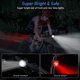 thumbnail image 5 of Luces para bicicleta, potentes luces LED recargables, delanteras y traseras, impermeables, con 5 modos de brillo para ciclismo, montaña, carretera y híbrido. Incluye 2 cables USB., 5 of 5