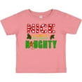 thumbnail image 3 of Inktastic Nice Until Proven Naughty with Holly and Gingerbread Man Boys or Girls Baby T-Shirt, 3 of 5