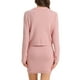 thumbnail image 3 of Conjunto Casual de 2 Piezas INSPIRE CHIC para Mujer, Chaqueta Corto de Suéter Elástico y Falda, Talla XS, Rosa, 3 of 5