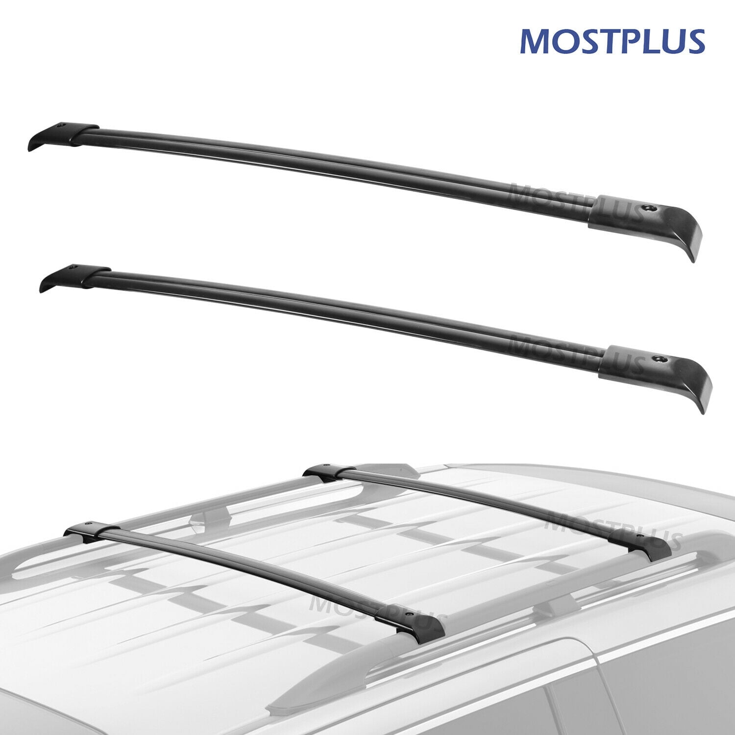 2x Upper Roof Rack Cargo Carrier Cross Bar Crossbars For 20052010