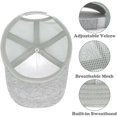 thumbnail image 4 of Toddler Baseball Hat Sun Protection Baby Boy Baseball Cap Adjustable Fit Mesh Baseball Hat Outdoor Beach Sun Cap for Kids,Color:Grey, 4 of 6
