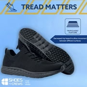 Shoes For Crews Everlight, Mens Slip Resistant Work Shoes, Water Resistant, Black