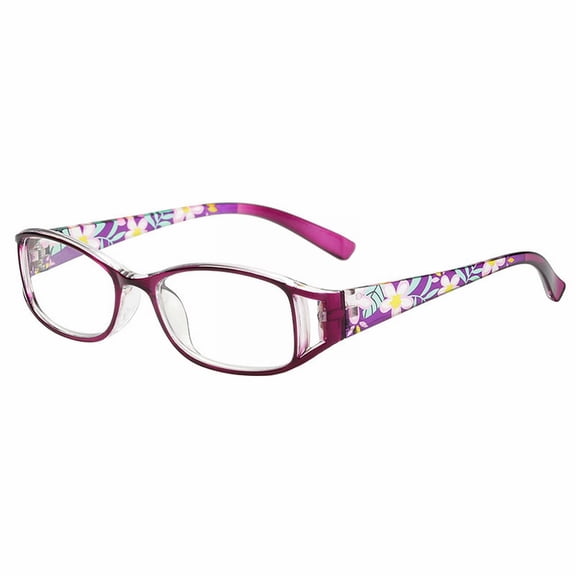 Glasses Frame, Purple, 1 Pcfashion Print Presbyopia Glasses for Women Elegant Simple Presbyopia Glasses, Easter Mother'S Day Gift Makeup Organizers