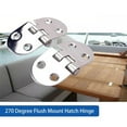 thumbnail image 4 of 2 Pack Oval Hinges Heavy Duty 316 Stainless Steel For Cabinet Doors Rv Boats, 4 of 9