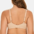 thumbnail image 2 of MELENECA Women's Minimizer Seamless Unlined Comfortable Plus Size Underwire Bra Beige 34C, 2 of 6