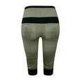 thumbnail image 4 of Yuyuzo Womens Capri Pants Plus Size Drawstring Stretch Athletic Color Block Sweatpants with Pockets, 4 of 4