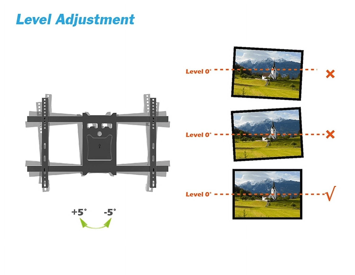 Mount Plus MP-L36-600 Long Arm Full Motion TV Wall Bracket with 36 inch Extension Articulating Arm | Fits Screen Sizes 32 to 70 Inch | VESA 600x400mm Compatible
