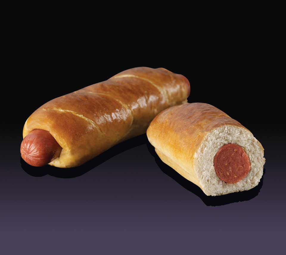 Nathans Famous Beef Pretzel Dog 42 count per pack 1 per case