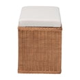 thumbnail image 5 of bali & pari Eamon Braided Natural Rattan Storage Bench, 5 of 6