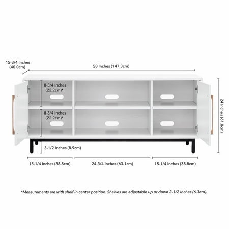 Camden&Wells - Julian TV Stand for TVs Up to 65" - White