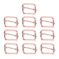 thumbnail image 1 of 10 Pcs Rectangle Slides Buckle Adjustable Roller Pin Buckles Slider Adjuster 25x19mm, 1 of 9