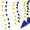 Yellow Dark Blue White, variant on 100 Ft Yellow Dark Blue and White String Flags Pennant Banner,Hanging DIY Triangle Bunting Flags Blank Banners for Grand Opening,60 Pack