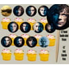 Party Over Here Game of Thrones Characters Faces Double-Sided Images Cupcake Picks Cake Topper -12